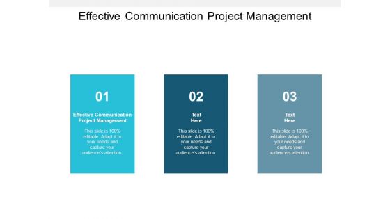 Effective Communication Project Management Ppt PowerPoint Presentation Gallery Vector