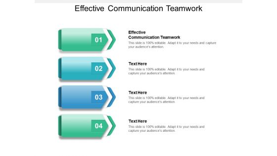 Effective Communication Teamwork Ppt PowerPoint Presentation Infographic Template Themes Cpb