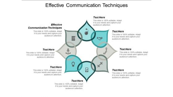 Effective Communication Techniques Ppt PowerPoint Presentation Portfolio Icon Cpb