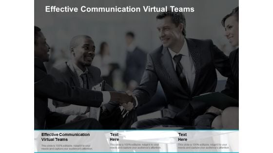 Effective Communication Virtual Teams Ppt PowerPoint Presentation Icon Microsoft Cpb