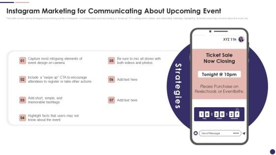 Effective Company Event Communication Plan Instagram Marketing For Communicating About Download PDF