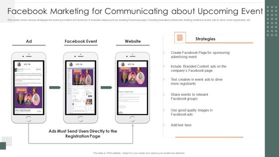 Effective Company Event Communication Tactics Facebook Marketing For Communicating About Professional PDF