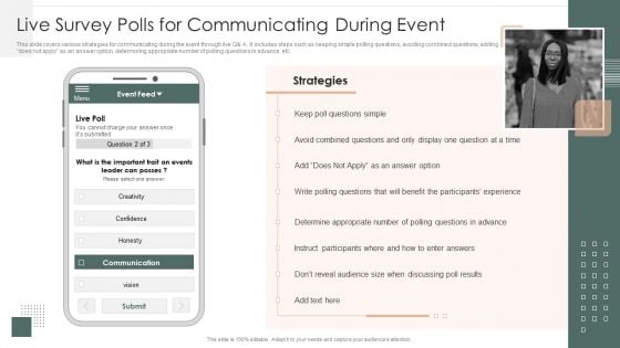 Effective Company Event Communication Tactics Live Survey Polls For Communicating During Event Pictures PDF