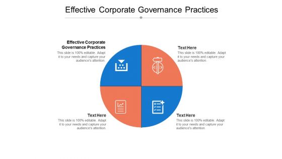 Effective Corporate Governance Practices Ppt PowerPoint Presentation Icon Model Cpb