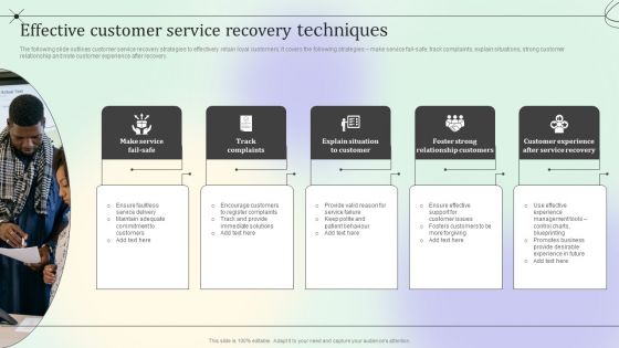 Effective Customer Service Recovery Techniques Guidelines PDF