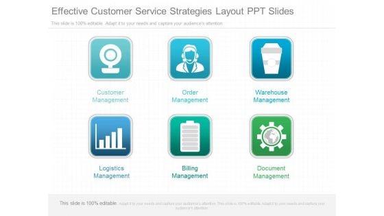 Effective Customer Service Strategies Layout Ppt Slides