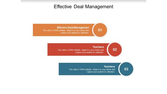 Effective Deal Management Ppt PowerPoint Presentation Slides Show Cpb