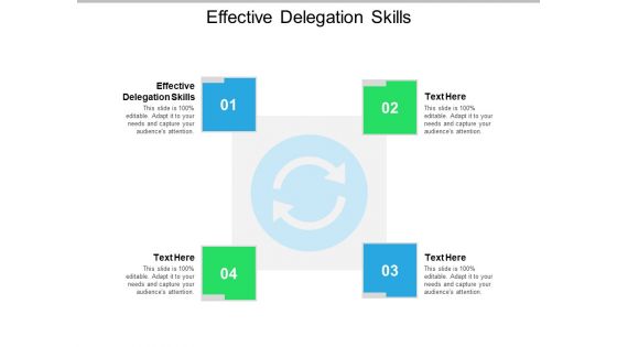 Effective Delegation Skills Ppt PowerPoint Presentation Model Template Cpb