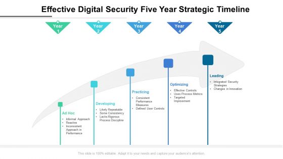 Effective Digital Security Five Year Strategic Timeline Formats
