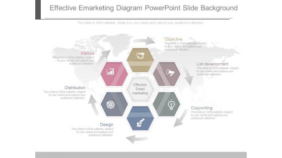 Effective Emarketing Diagram Powerpoint Slide Background