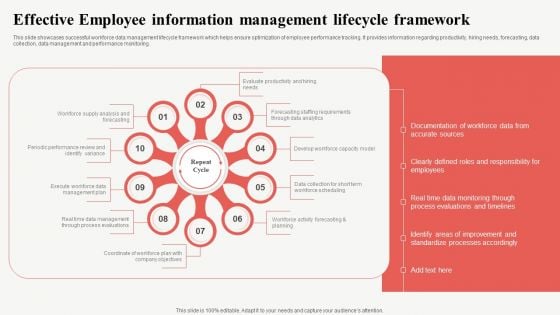 Effective Employee Information Management Lifecycle Framework Demonstration PDF