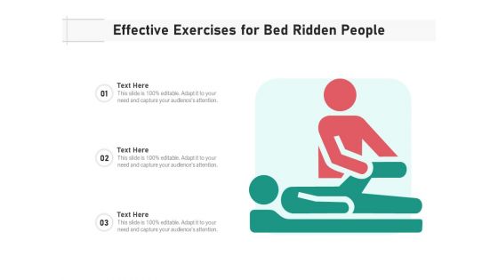 Effective Exercises For Bed Ridden People Ppt PowerPoint Presentation File Example File PDF