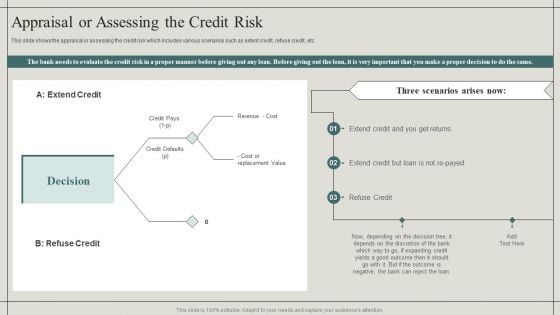 Effective Financial Risk Management Strategies Appraisal Or Assessing The Credit Risk Brochure PDF