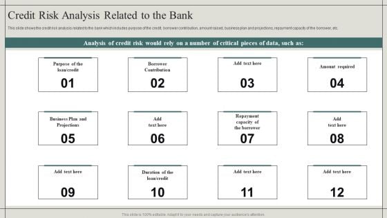 Effective Financial Risk Management Strategies Credit Risk Analysis Related To The Bank Download PDF