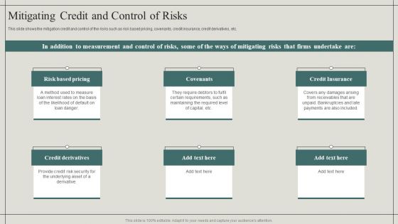 Effective Financial Risk Management Strategies Mitigating Credit And Control Of Risks Themes PDF