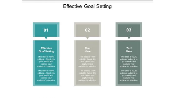 Effective Goal Setting Ppt PowerPoint Presentation Pictures Portfolio Cpb