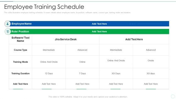 Effective IT Risk Management Process Employee Training Schedule Formats PDF