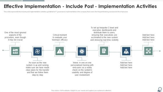 Effective Implementation Include Post Implementation Activities Structure PDF