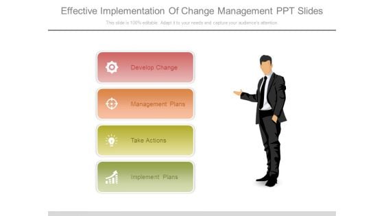 Effective Implementation Of Change Management Ppt Slides