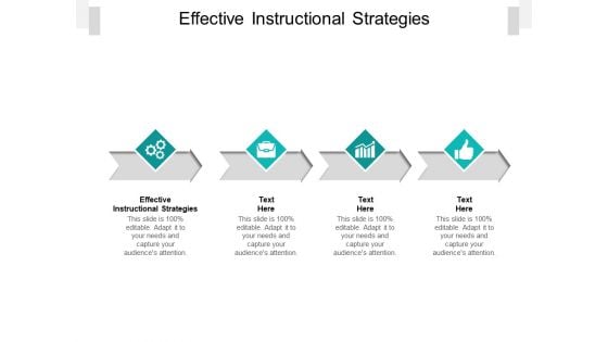 Effective Instructional Strategies Ppt PowerPoint Presentation Outline Clipart Cpb Pdf