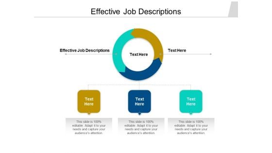 Effective Job Descriptions Ppt PowerPoint Presentation Icon Clipart Images Cpb Pdf