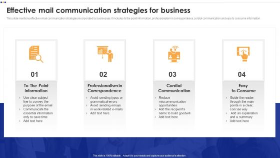 Effective Mail Communication Strategies For Business Topics PDF