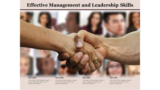 Effective Management And Leadership Skills Ppt PowerPoint Presentation Portfolio Samples