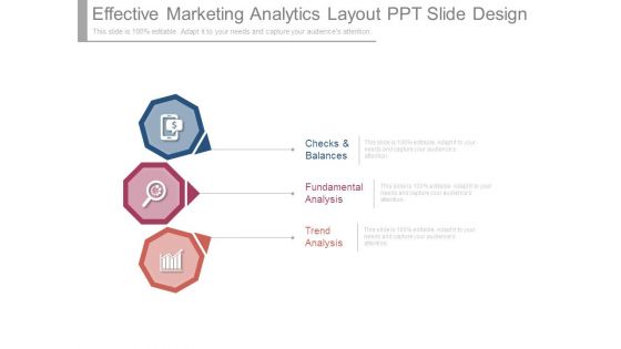 Effective Marketing Analytics Layout Ppt Slide Design