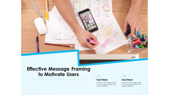 Effective Message Framing To Motivate Users Ppt PowerPoint Presentation Icon Background Designs