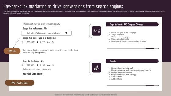 Effective NPO Promotional Strategies For Recruit Volunteers Pay Per Click Marketing To Drive Conversions Summary PDF Effective NPO Promotional Strategies For Recruit Volunteers Pay Per Click Marketing To Drive Conversions Summary PDF