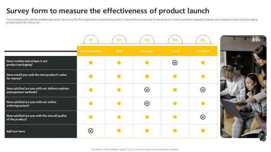 Effective Online And Offline Promotional Survey Form To Measure The Effectiveness Topics PDF