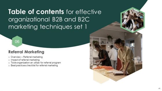 Effective Organizational B2B And B2C Marketing Techniques Set 1 Ppt PowerPoint Presentation Complete Deck With Slides