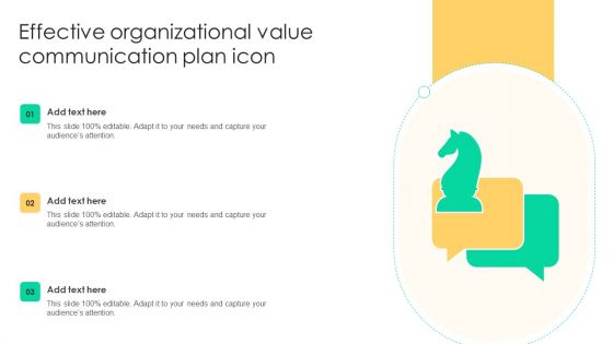 Effective Organizational Value Communication Plan Icon Introduction PDF