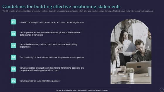 Effective Positioning Strategy Plan Guidelines For Building Effective Positioning Sample PDF