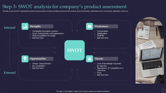 Effective Positioning Strategy Plan Step 3 SWOT Analysis For Companygcos Product Ideas PDF