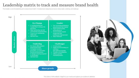 Effective Product Positioning Approach Leadership Matrix To Track And Measure Brand Health Inspiration PDF