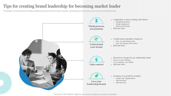 Effective Product Positioning Approach Tips For Creating Brand Leadership For Becoming Market Mockup PDF