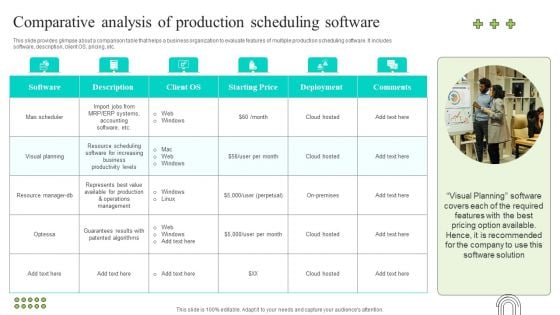 Effective Production Planning And Monitoring Techniques Comparative Analysis Of Production Scheduling Software Rules PDF