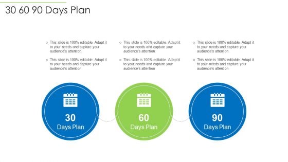 Effective Project Management Enhancing Customer Communication Time Management 30 60 90 Days Plan Brochure PDF