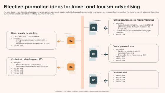 Effective Promotion Ideas For Travel And Tourism Advertising Structure PDF Effective Promotion Ideas For Travel And Tourism Advertising Structure PDF