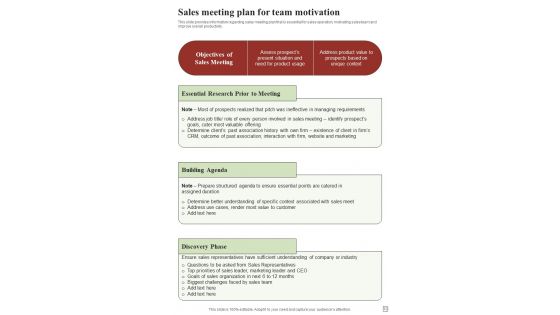 Effective Selling Techniques Playbook For Sales Representative Template