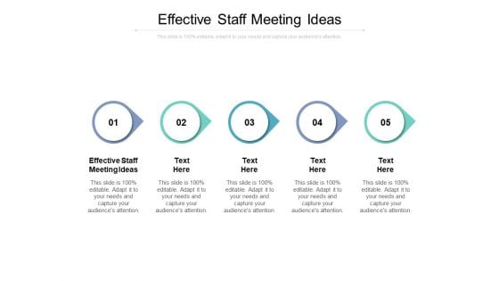 Effective Staff Meeting Ideas Ppt PowerPoint Presentation File Picture Cpb