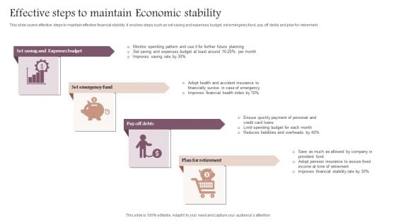 Effective Steps To Maintain Economic Stability Elements PDF