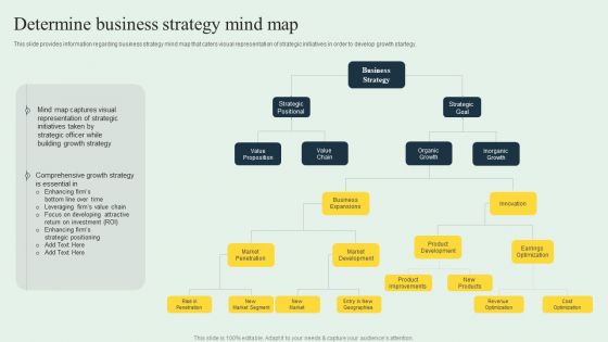 Effective Strategy Development Determine Business Strategy Mind Map Infographics PDF