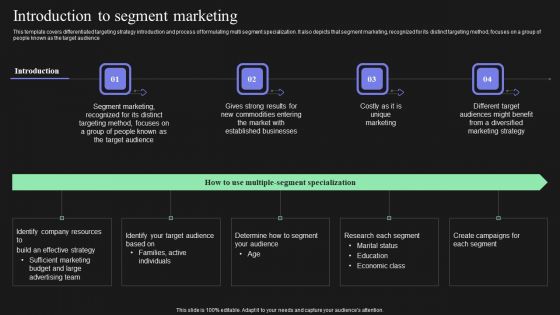 Effective Target Marketing Strategies To Acquire Customers Introduction To Segment Marketing Summary PDF Effective Target Marketing Strategies To Acquire Customers Introduction To Segment Marketing Summary PDF
