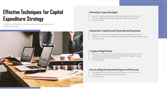 Effective Techniques For Capital Expenditure Strategy Ppt PowerPoint Presentation File Format PDF