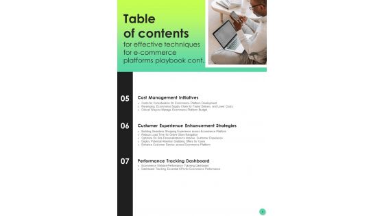 Effective Techniques For E Commerce Platforms Playbook Template
