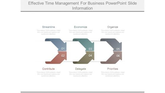 Effective Time Management For Business Powerpoint Slide Information