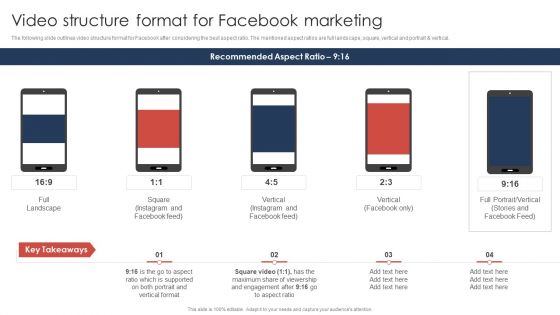 Effective Video Promotional Strategies For Brand Awareness Video Structure Format For Facebook Topics PDF