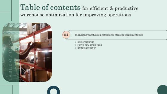 Efficient And Productive Warehouse Optimization For Improving Operations Ppt PowerPoint Presentation Complete Deck